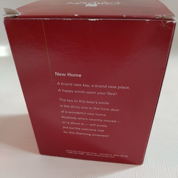CUTE Carlton Cards Heirloom Collection New Home Ornament Golden Key Tedd… - Picture 3 of 5